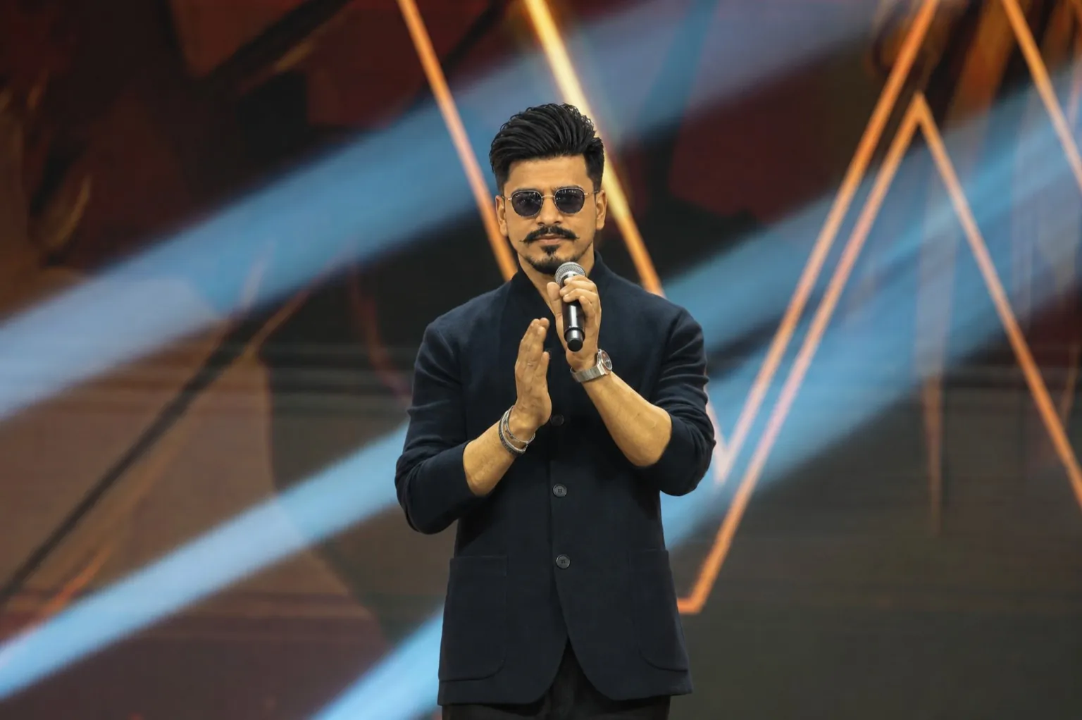 Sanzat Hasan Tuhin on stage
